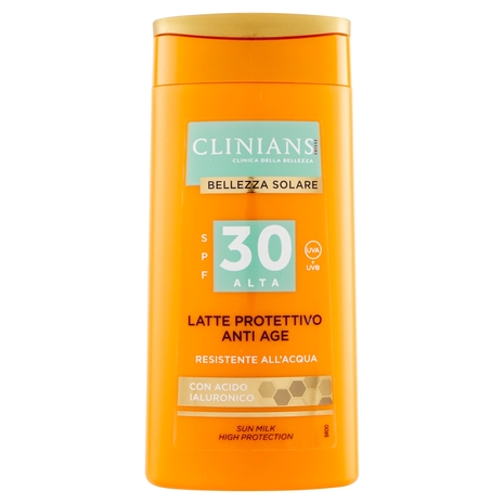 Clinians Bellezza Solare Latte Protettivo Anti Age SPF 30 Alta UVA + UVB 200 mL